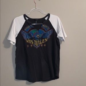 Van Halen T-shirt.